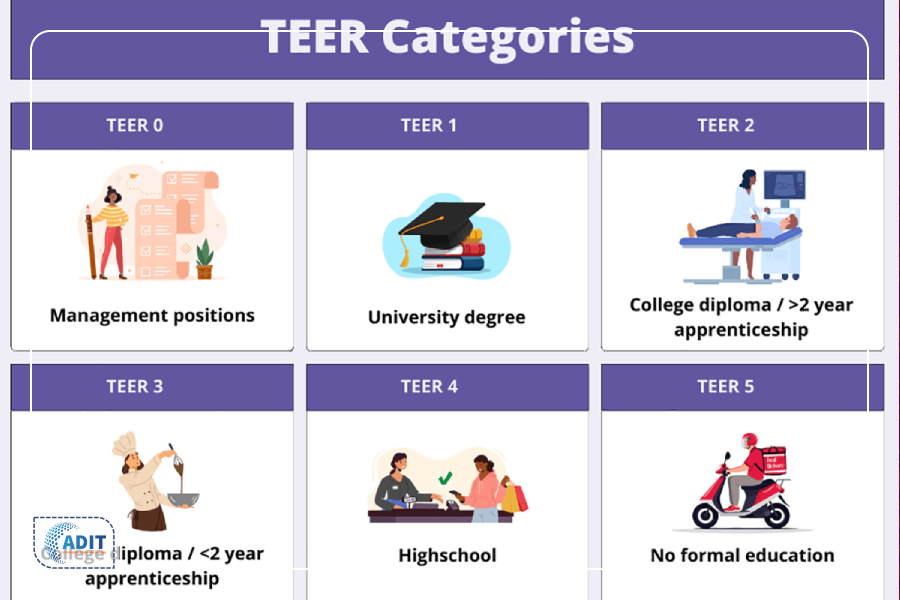 دسته‌بندی مشاغل در سیستم TEER